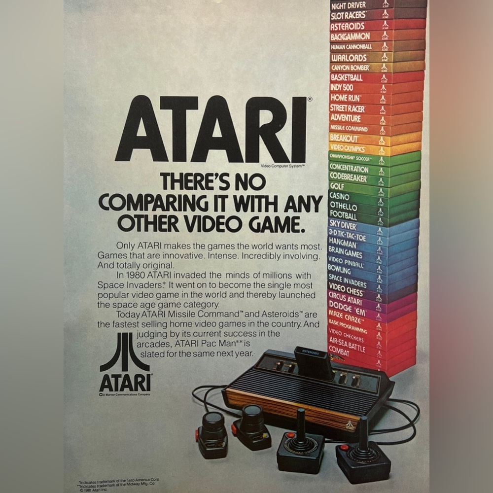 Atari | Vintage 1990s Magazine Advertisement
